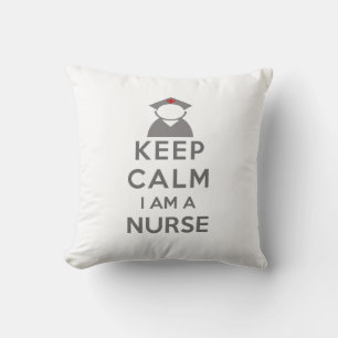 Nurse Symbol Behalten Calm I bin ein Krankenschwes Kissen