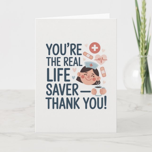 Nurse Thank You Card Karte (Vorderseite)