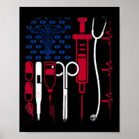 Nurse Tool American Flag Pride 4. Juli Stolz N