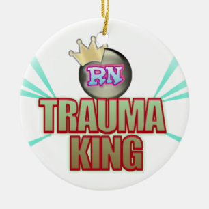 NURSE TRAUMA KING CHRISTMAS ORNAMENT RN MALE