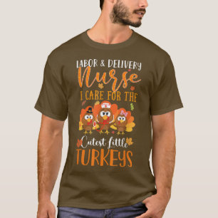 Nurse Türkei Erntedank Fall Arbeit und Lieferung  T-Shirt