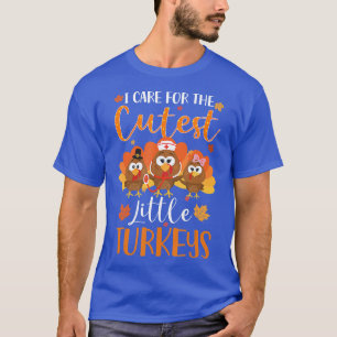 Nurse Turkey Thanksgiving Nurse Day Womens NICU Nu T-Shirt