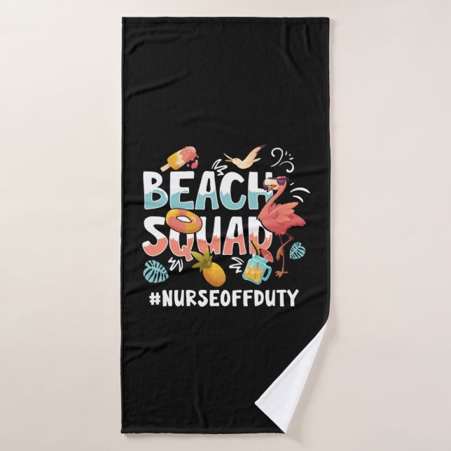 Nurse Vacation Beach Group Badehandtuch (Badehandtuch)