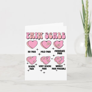 Nurse Valentine Pain Scale Medical Healthcare Holi Karte