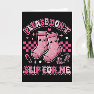 Nurse Valentine Rutschfeste Socken  Karte