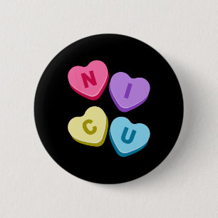 Nurse Valentinstag - Candy Valentine Hearts Nicu Button
