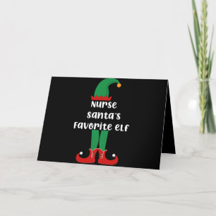 Nurse Weihnachtsmanns Lieblingself Lustige Kranken Dankeskarte