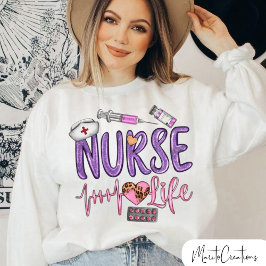 Nurse with instruments around, Nurse's Day Sweatshirt