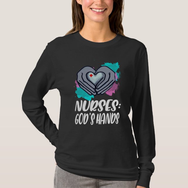 Nurse With Jesus T-Shirt (Vorderseite)