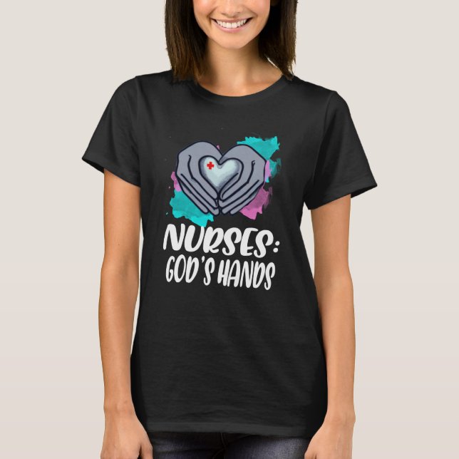 Nurse With Jesus T-Shirt (Vorderseite)