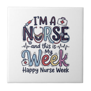 Nurse-Woche Vintage-Typografie-Shirt-Design_1 Fliese