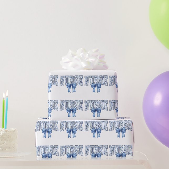 Nurse Wrapping Paper Geschenkpapier (Partygeschenke)