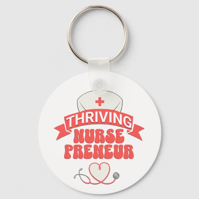 NURSEPRENEUR Nurse Entrepreneur Schlüsselanhänger (Rückseite)