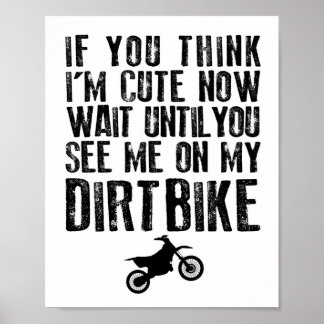 Nurserie de bébé Dirtbike MX Impression pour tout-
