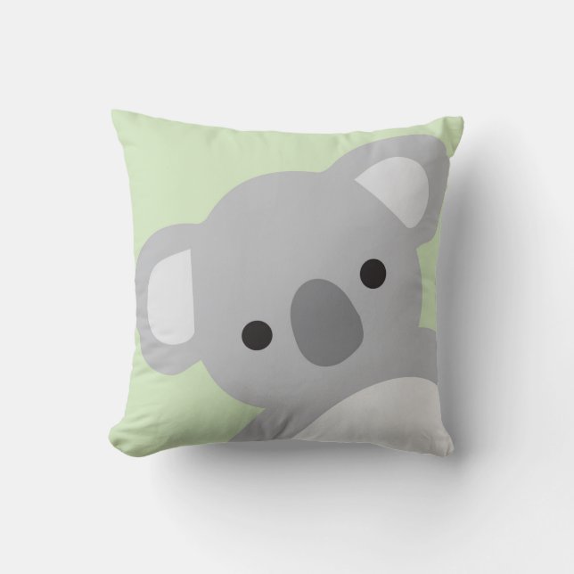 Nursery Coussin Enfants Décor Chambre Koala Ours (Recto)