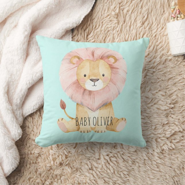 Nursery decor "Baby Oliver" Custom name Pillow Kissen (Decke)