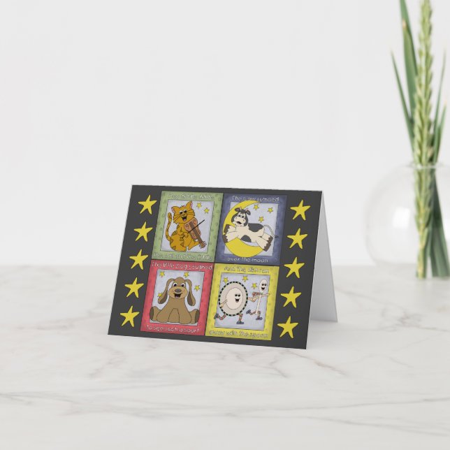 Nursery Rhyme Carte de remerciements (Devant)