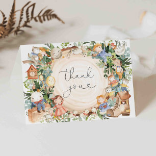 Nursery Rhymes Baby shower Carte de remerciements