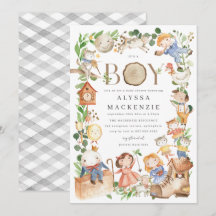 Nursery Rhymes Baby Shower Invitation