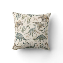 Nursery Thème Dinosaure | Coussin Décoratif | Vint