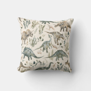 Nursery Thème Dinosaure Coussin Décoratif Vint