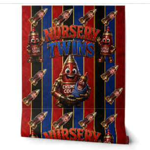 Nursery-Zwillinge Rakete Erstgeborenes Tapete