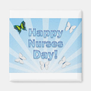 Nurses Day gibt farbenfrohe Schmetterlinge Magnet