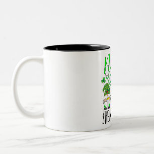 Nurses Liebe Shenanigans Funny Gnomes Nurse St Pat Zweifarbige Tasse
