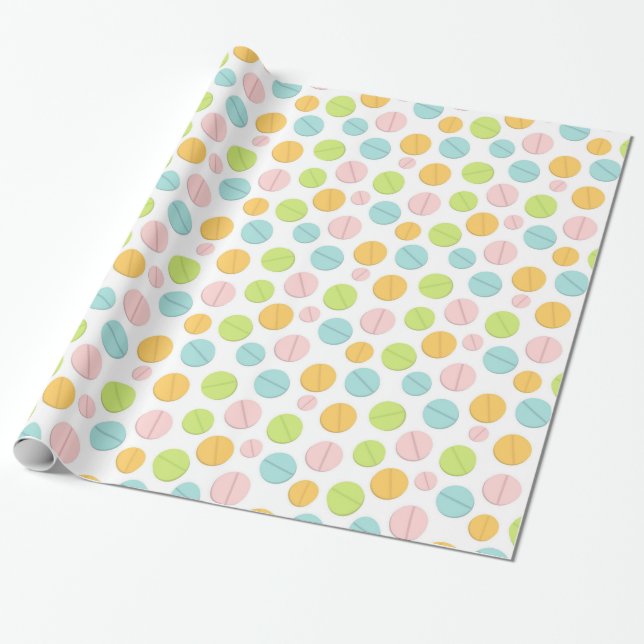 Nurses Pill Theme Geschenkpapier (Ungerollt)