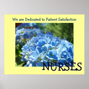NURSES-Plakate für die Zufriedenheit der Patienten Poster