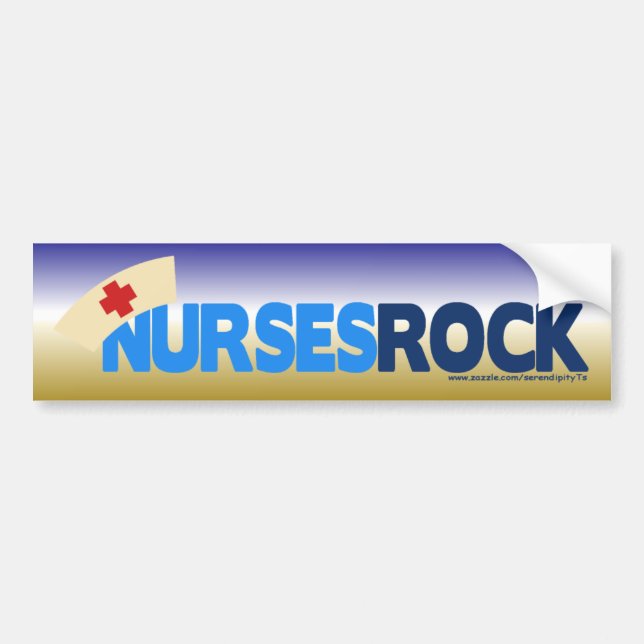 Nurses Rock Autoaufkleber (Vorne)
