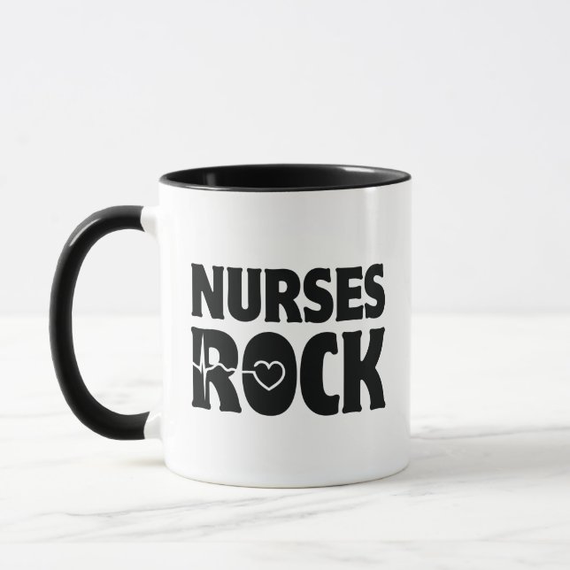 Nurses Rock Coffee Tasse (Links)