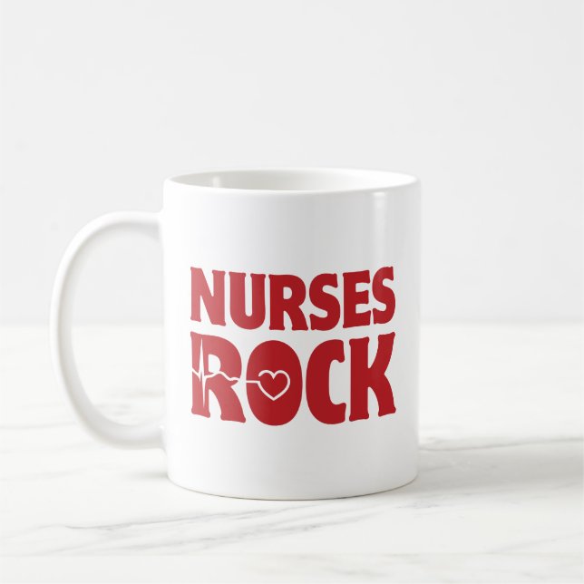 Nurses Rock Coffee Tasse (Links)