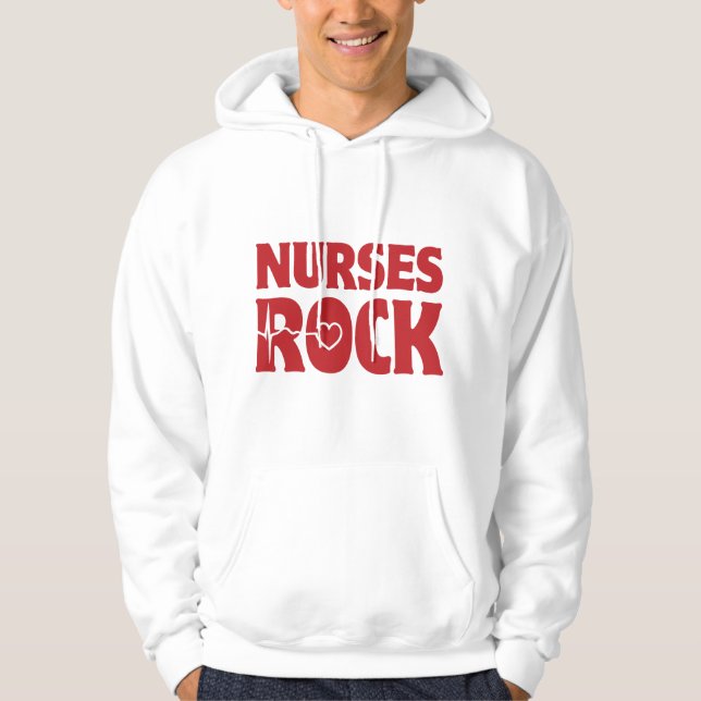 Nurses Rock Hoodie (Vorderseite)