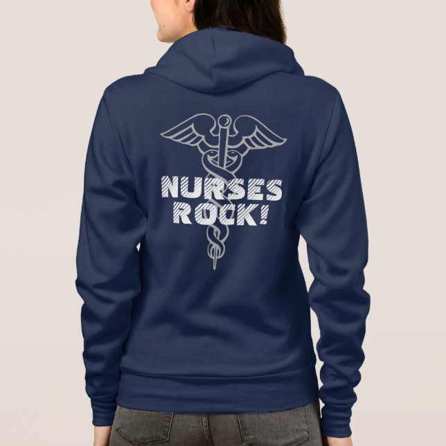 Nurses Rock hoodie (Rückseite)