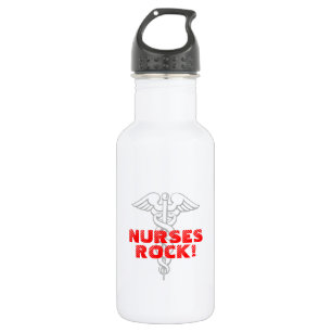 Nurses Rock!   Personalisierbar Trinkflasche