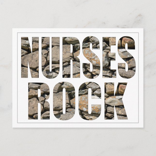 NURSES ROCK POSTCARD POSTKARTE (Vorderseite)