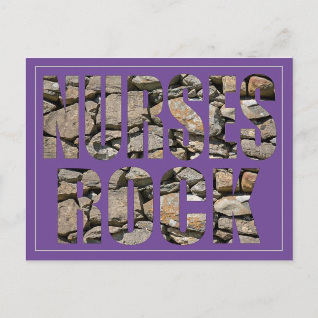 NURSES ROCK POSTKARTE (Vorderseite)