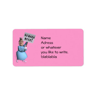 Nurses Rule! Adressaufkleber