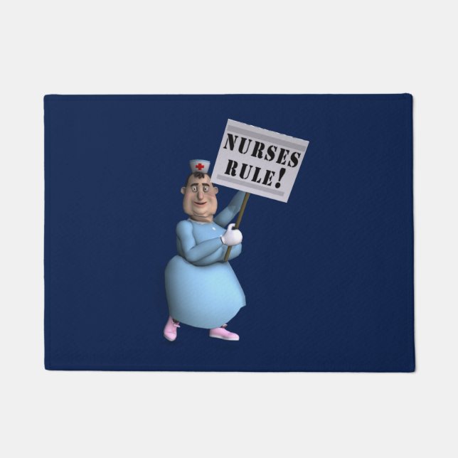 Nurses Rule! Fußmatte (Vorderseite)