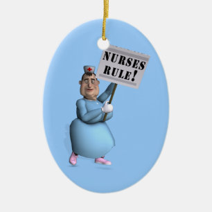 Nurses Rule! Keramik Ornament