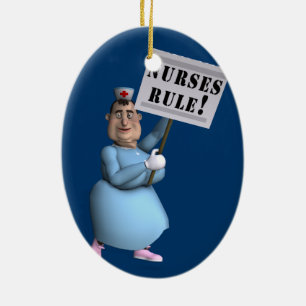 Nurses Rule! Keramikornament