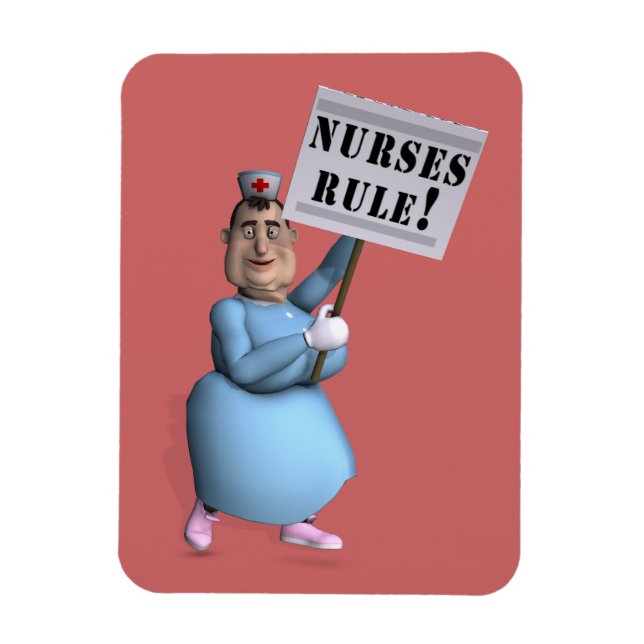 Nurses Rule! Magnet (Vertikal)