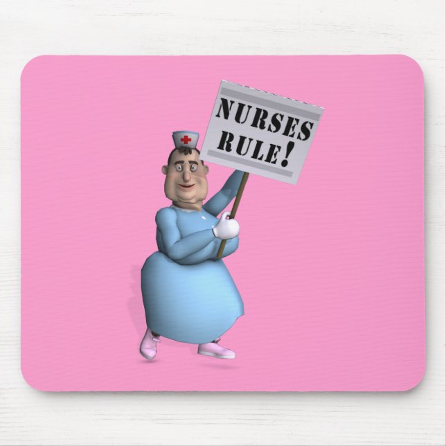 Nurses Rule! Mousepad (Vorne)
