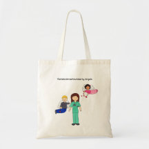 Nurses Surrounded by Angels Tote Bag