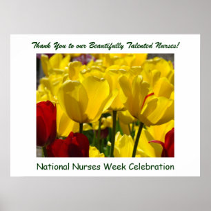 Nurses Week Celebration poster Tulips