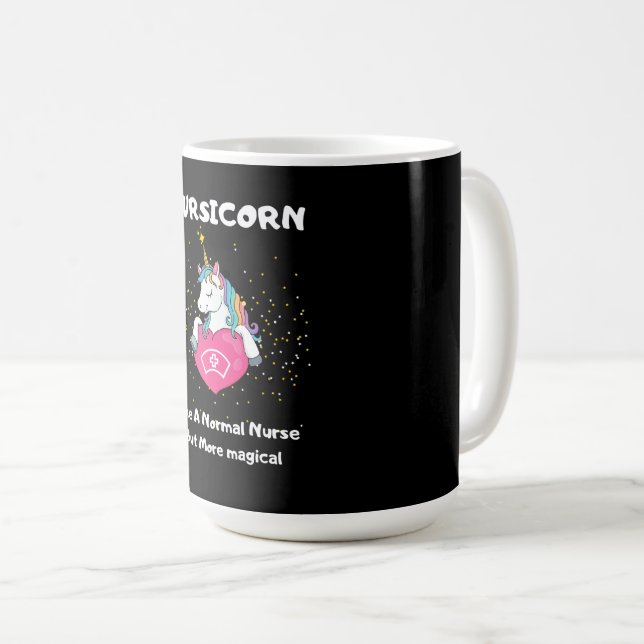 Nursicorn wie eine normale Krankenschwester, aber  Kaffeetasse (VorderseiteRechts)