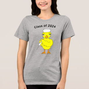 Nursing Chick Abschluss Tri-Blend Shirt