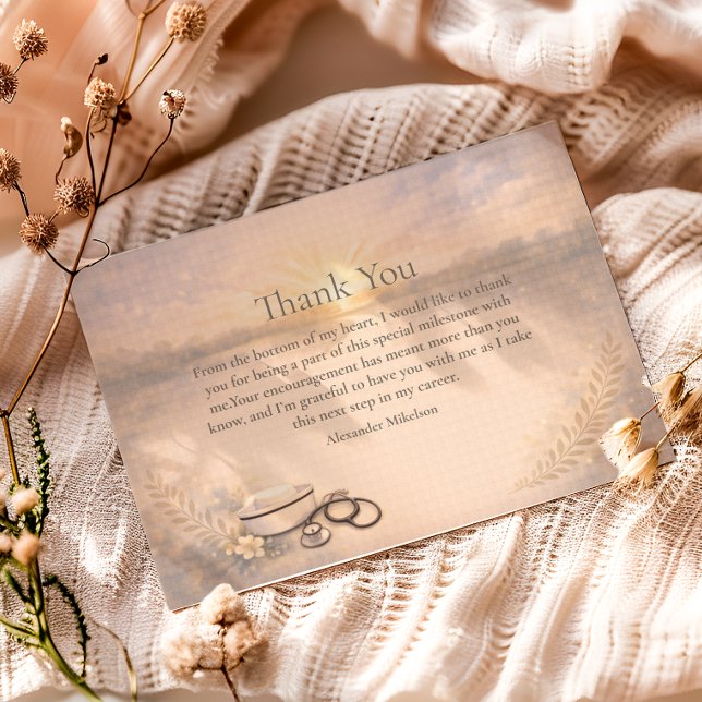Nursing Program Graduation Celebration Dankeskarte (Von Creator hochgeladen)