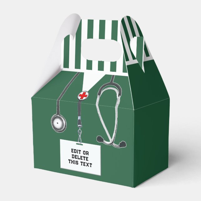 Nursing School Graduation Favor Box Geschenkschachtel (Vorderseite)